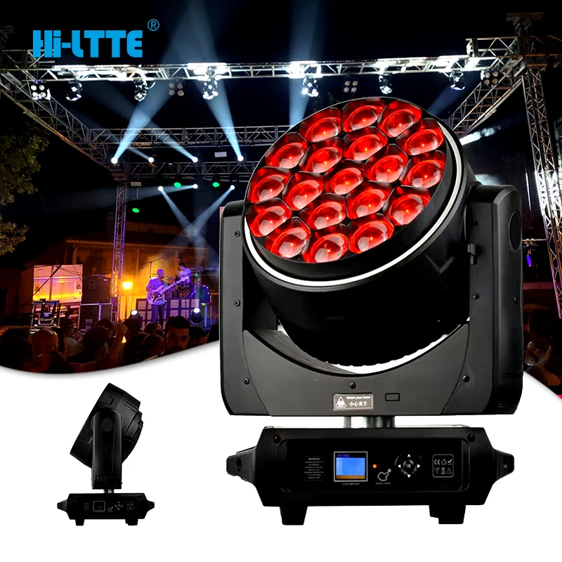 Led RGBW 4in1 moving head light 19*40w bee eyes light wash light moving head