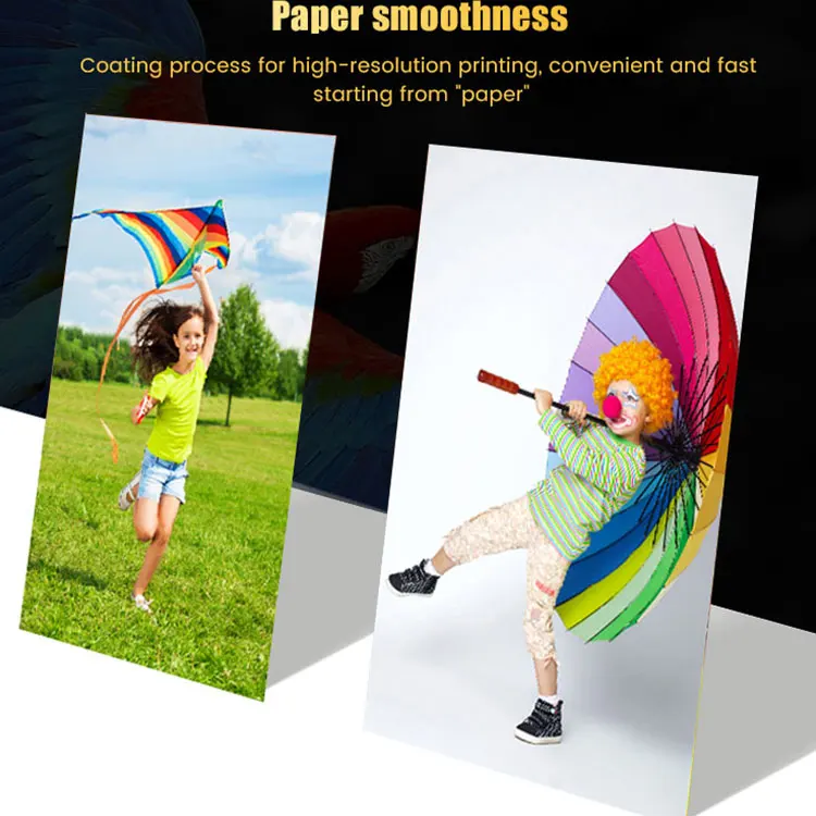 Factory Supply 260gsm Glossy Luster Satin RC Inject Photo Paper A4 260gsm lucky rc high glossy photo paper