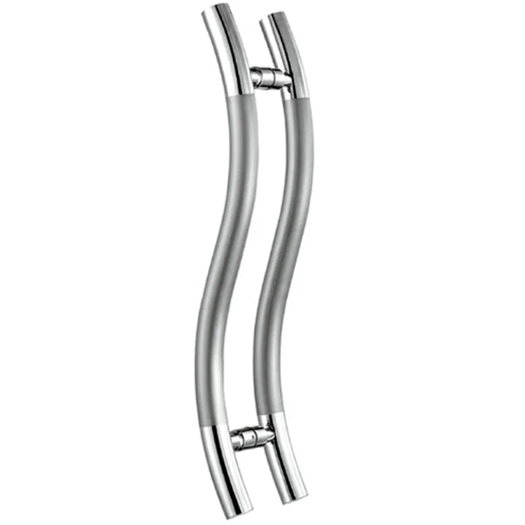 Stainless Steel Glass Door Handle S Shape Pull