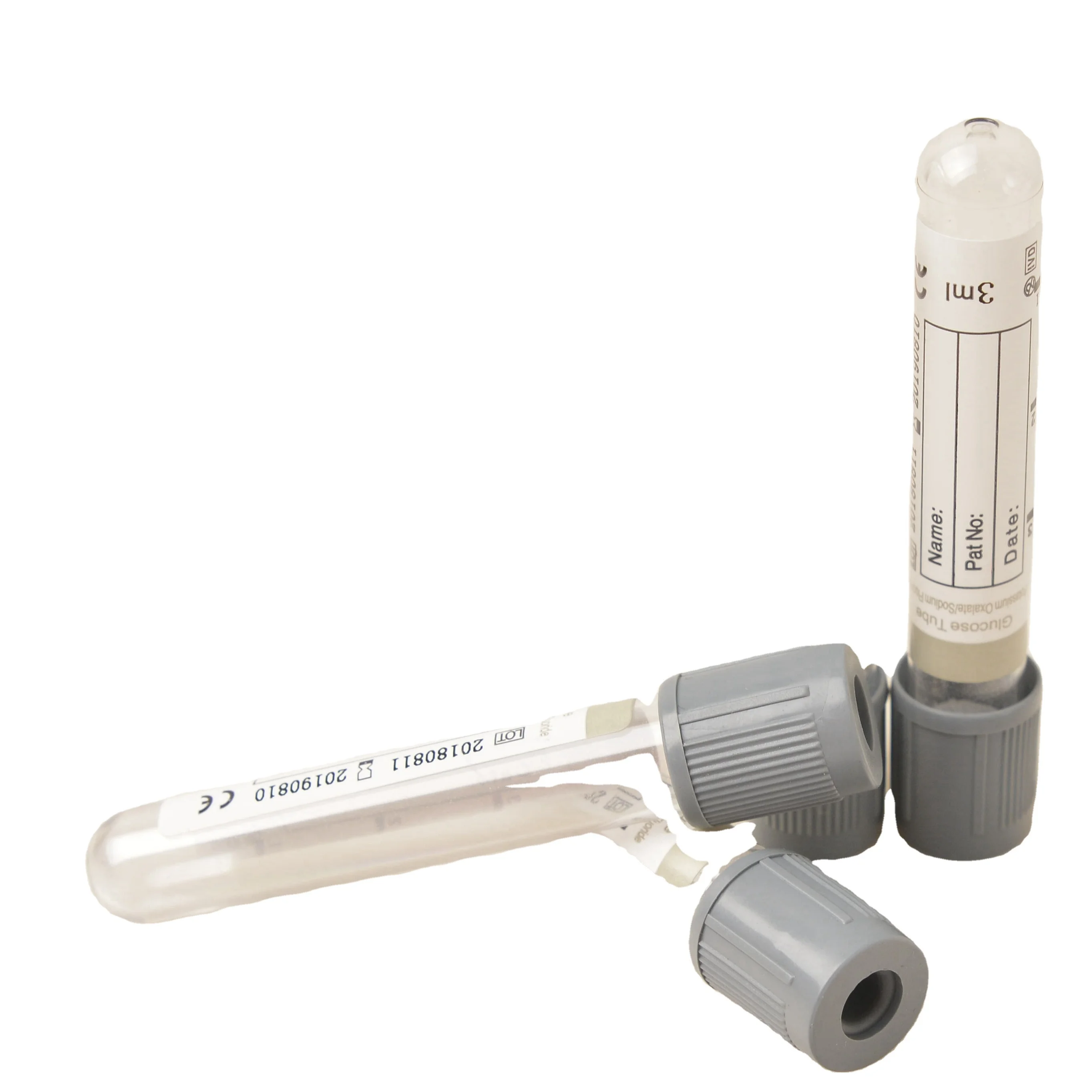 
Disposable vacuum blood tube 2ml potassium oxalate 