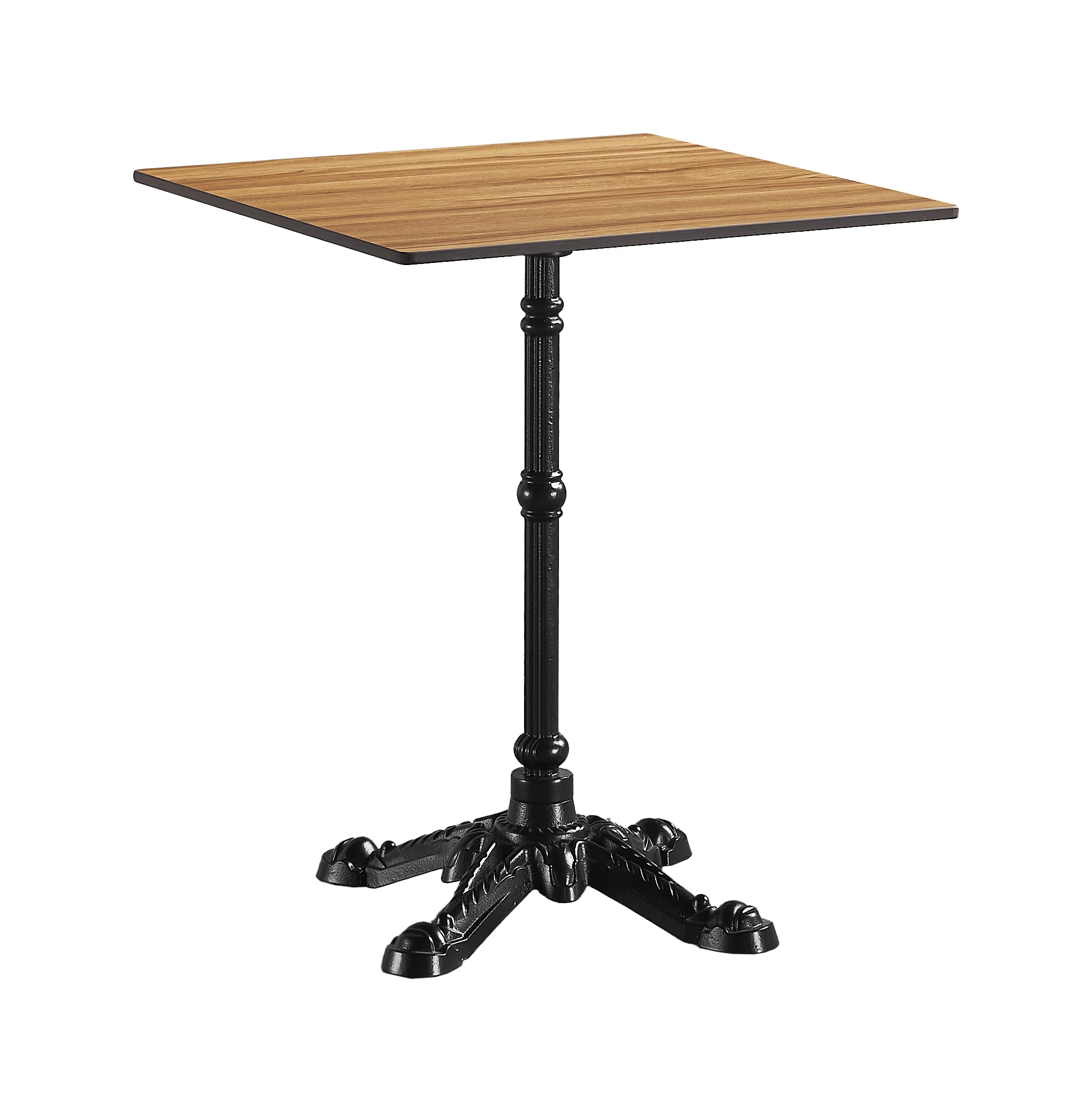 Red oak nature coating dining table wooden top and legs with modern Leisure Coffee Table for Home and Kitchen