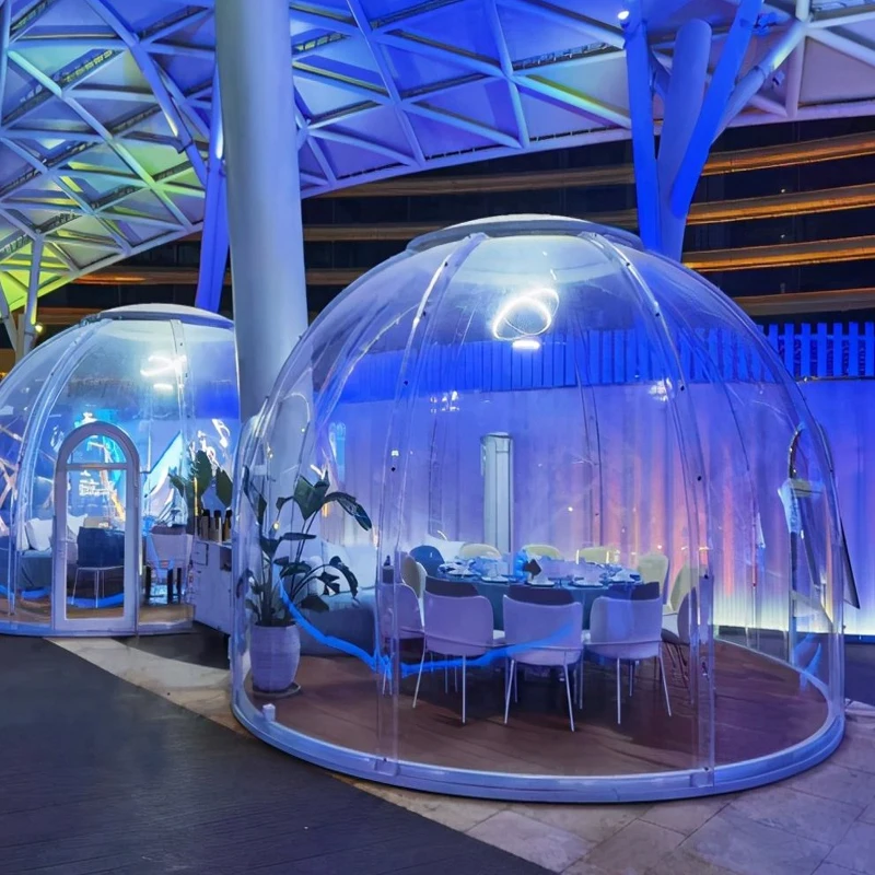 UNIFIVE Windproof and waterproof Environmental protection material bubble house transparent tent inflatable bubble tent