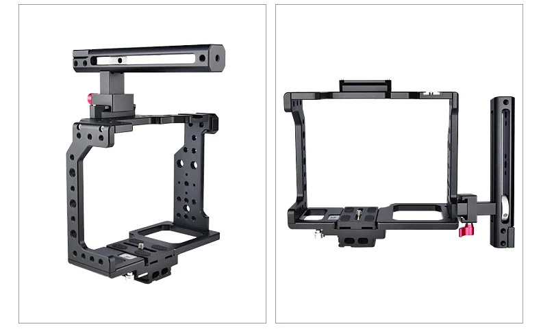 Photographic Video For Canon DSLR Camera Black Aluminum Quick Release DSLR Camera Cage Kit With Top Handle