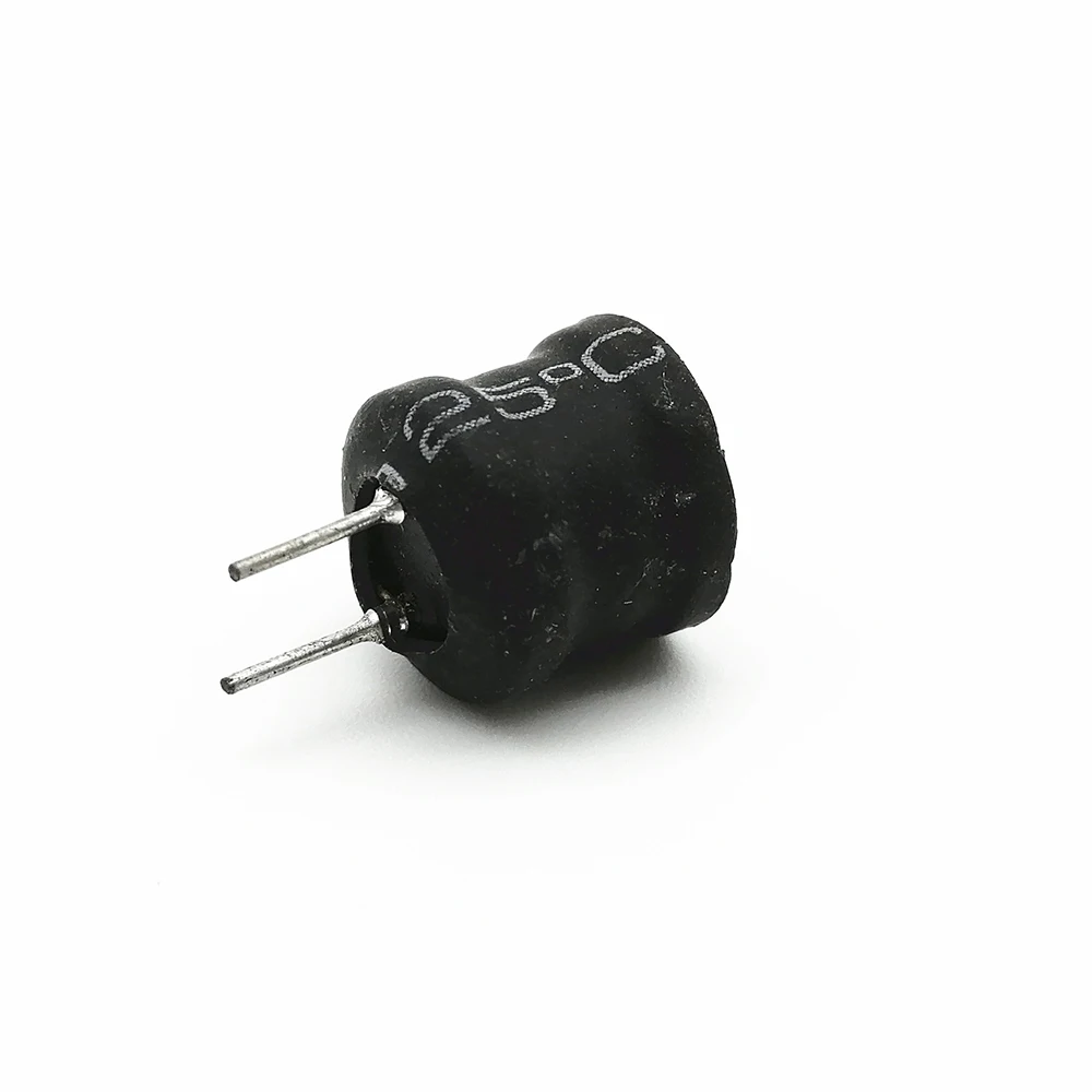 High Frequency 2 Pin Shield Choke Coil Ferrite Drum Core Inductor For Power Supply