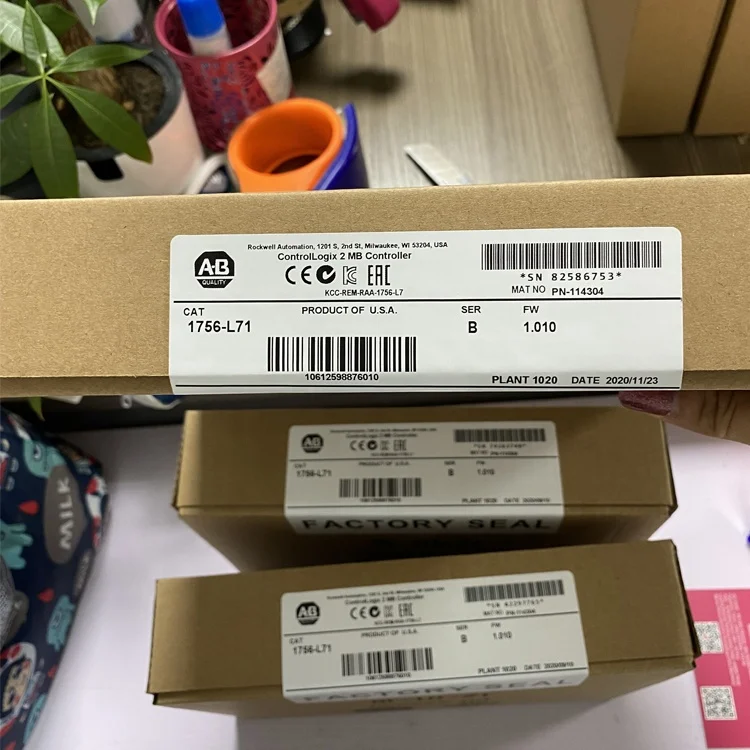 100% new original 1756-L71 ControlLogix/GuardLogix System 5570 Controller