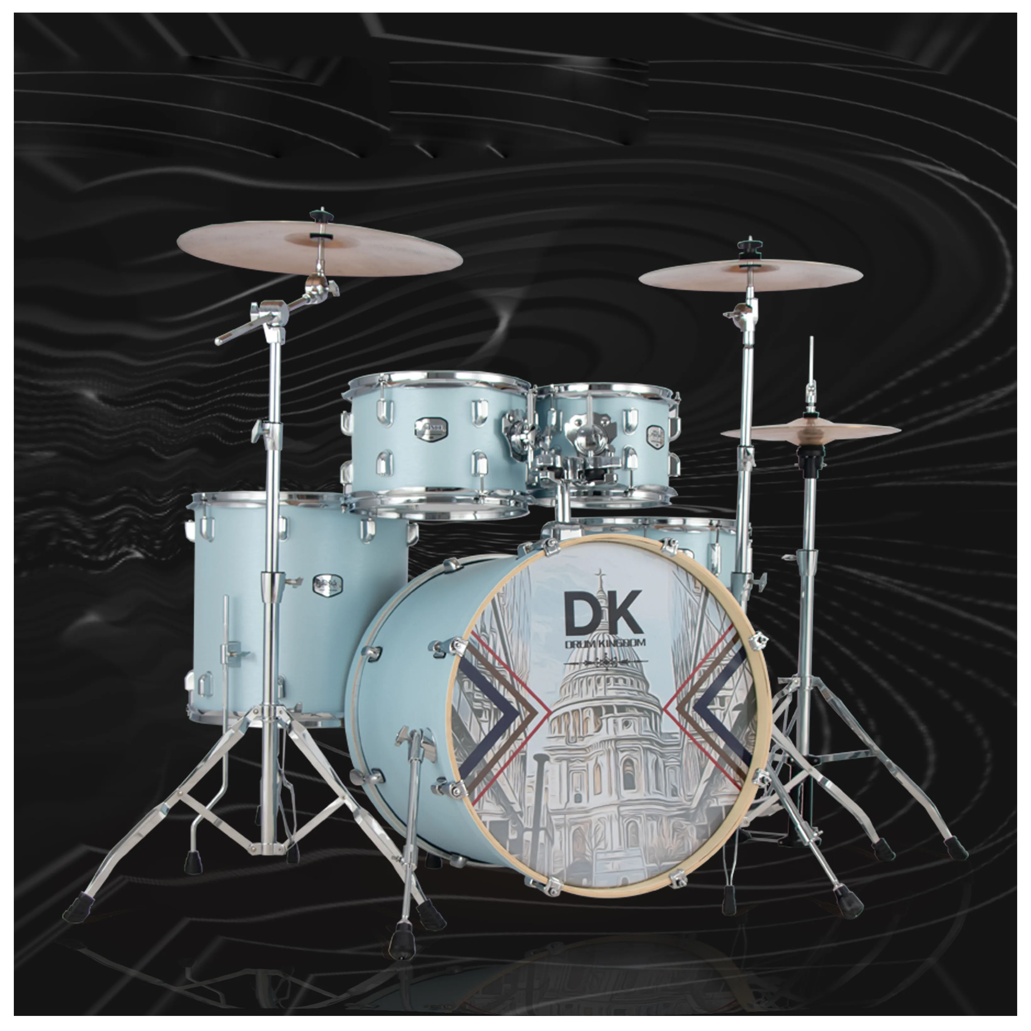 Low Price Wholesale Adult Performer Professional Musical Acoustic Drum Set 5 Piece Drum Kits