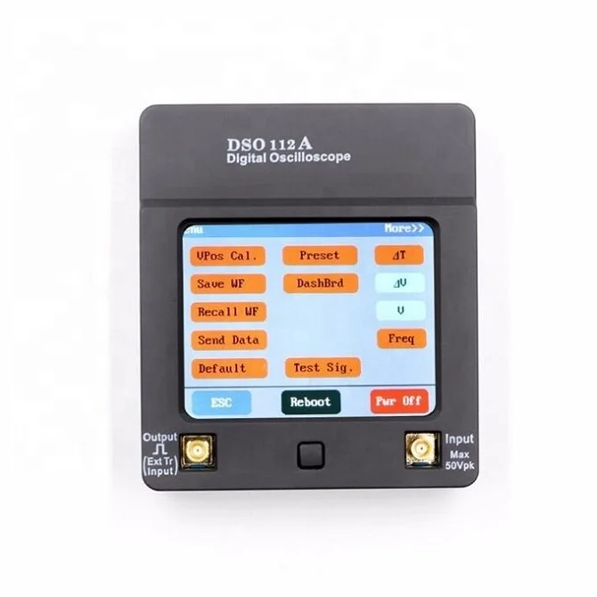 Touch Screen Portable USB Oscilloscope Interface 2MHz 5Msps DSO112A TFT Mini Digital Oscilloscope