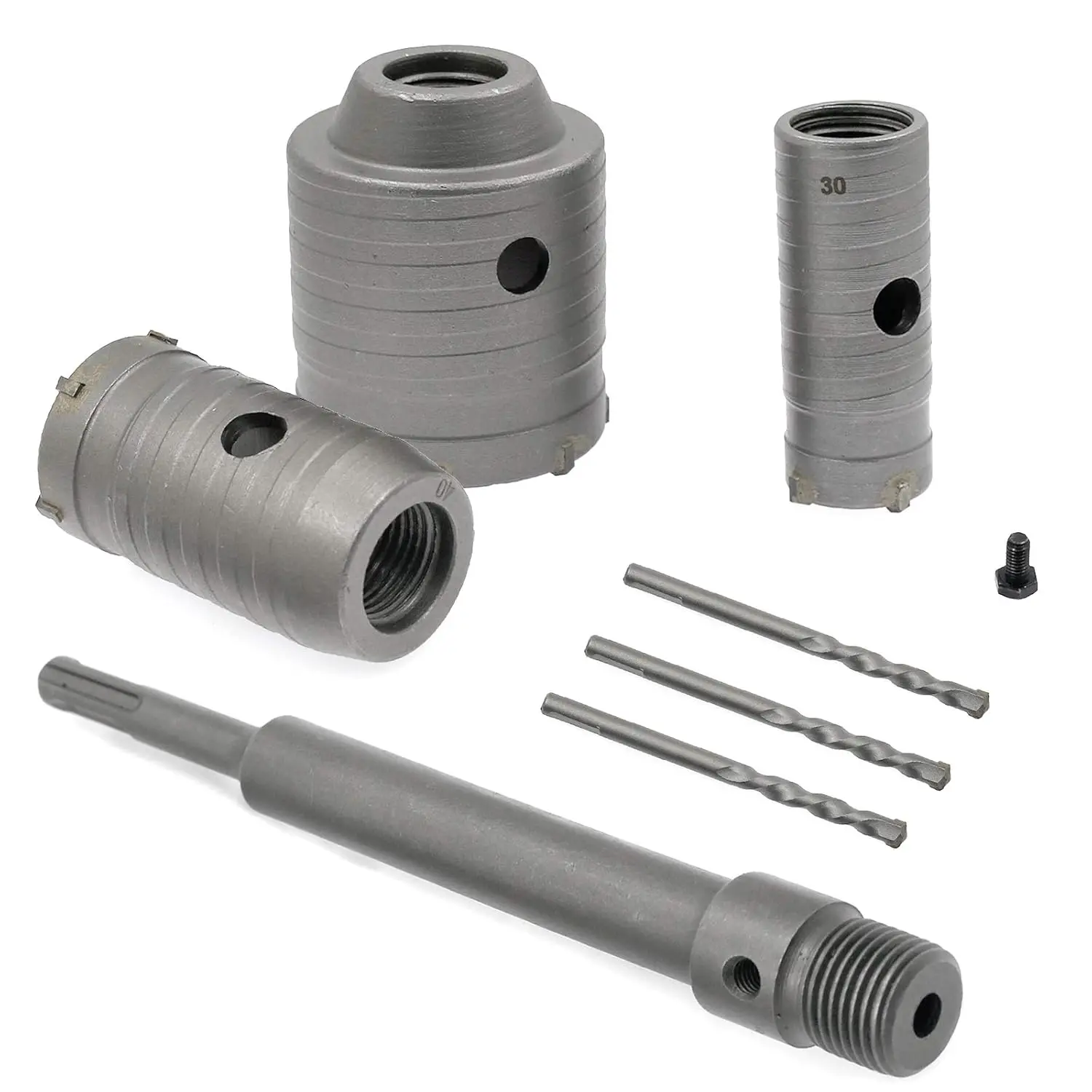 25/50/75/100mm SDS PLUS TCT Concrete Hole Saw Hollow Core Drill Bit for Wall Brick Block Cement