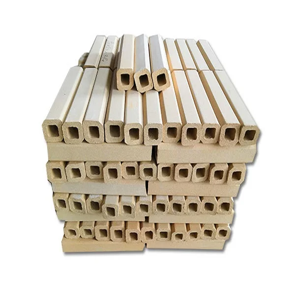 Refractory cordierite mullite extruded hollow Fixed props / batt / pillar for sanitary ware