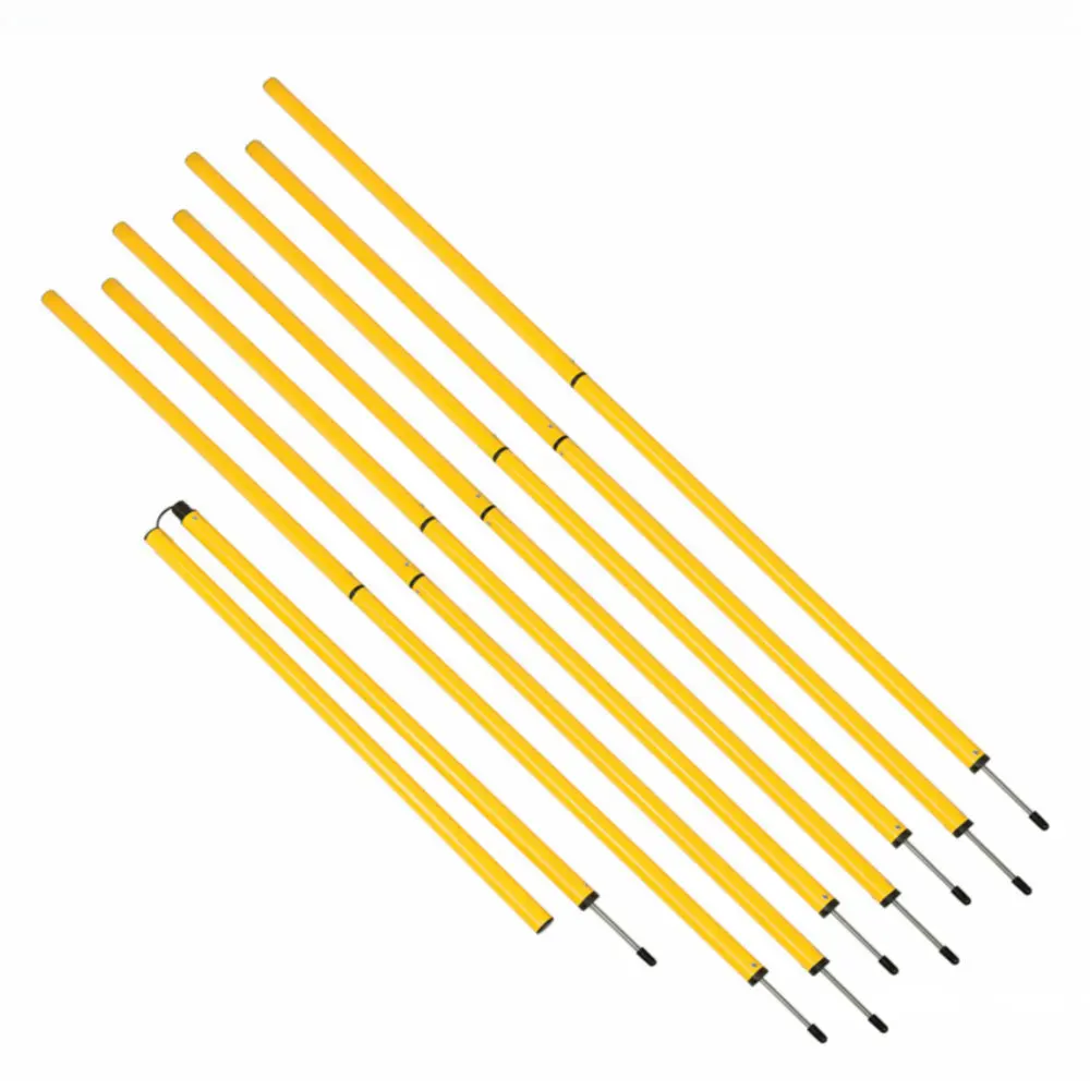 6FT football soccer training equipment agility rubber base poles forza astro Sports  Slalom poles with bases