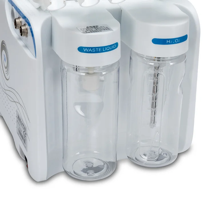 Горячие обновления 6 в 1 Малый пузырьковый инструменты для ухода за кожей ультразвуковой RF Hydra глубокий уход за лицом с вибрациями, чистые поры массаж лица машина