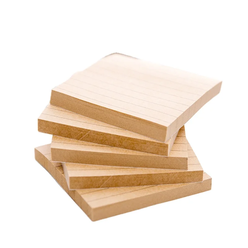 Environmental Recycled Kraft Paper Memo Pad Sticky