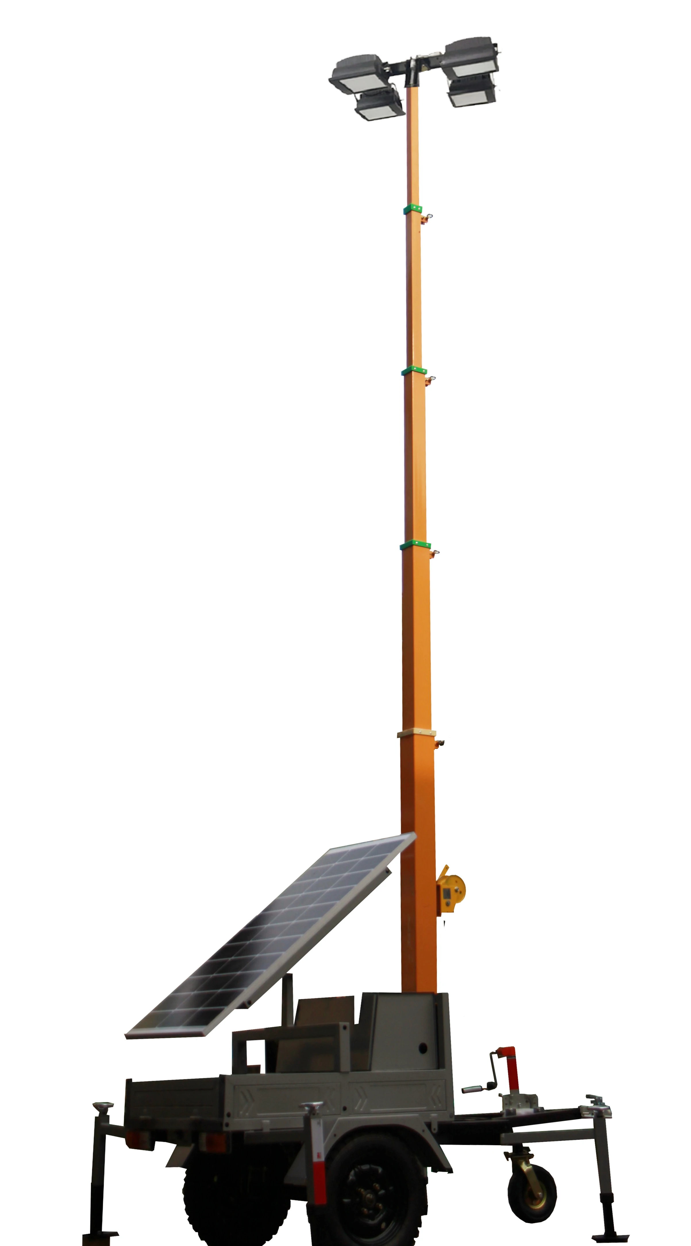 good quality light tower mobile trailer solar panel trailers with generator back up