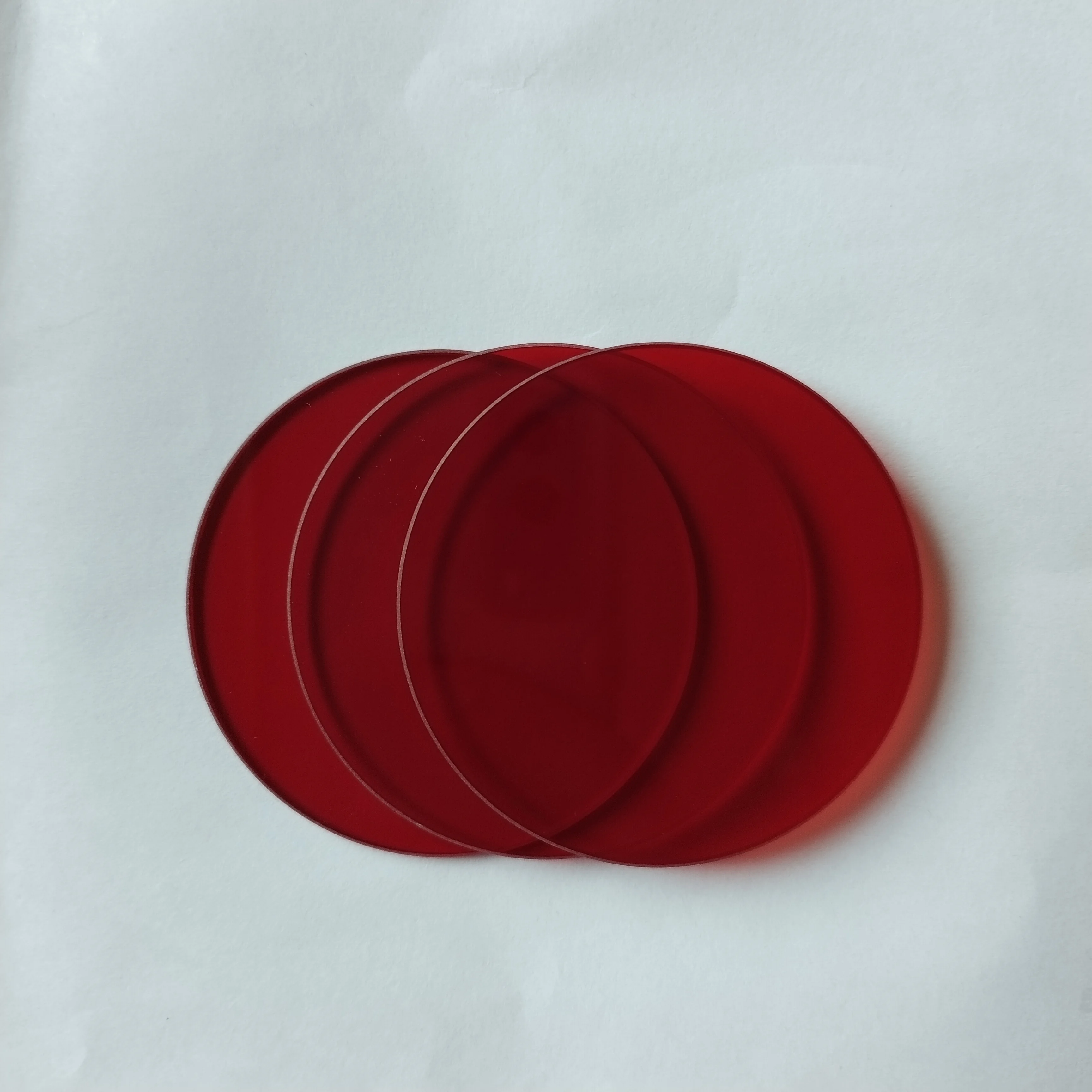 Китайский производитель красный фильтр LongPass 610nm IR Glass RG610 HB610 для оптического окна