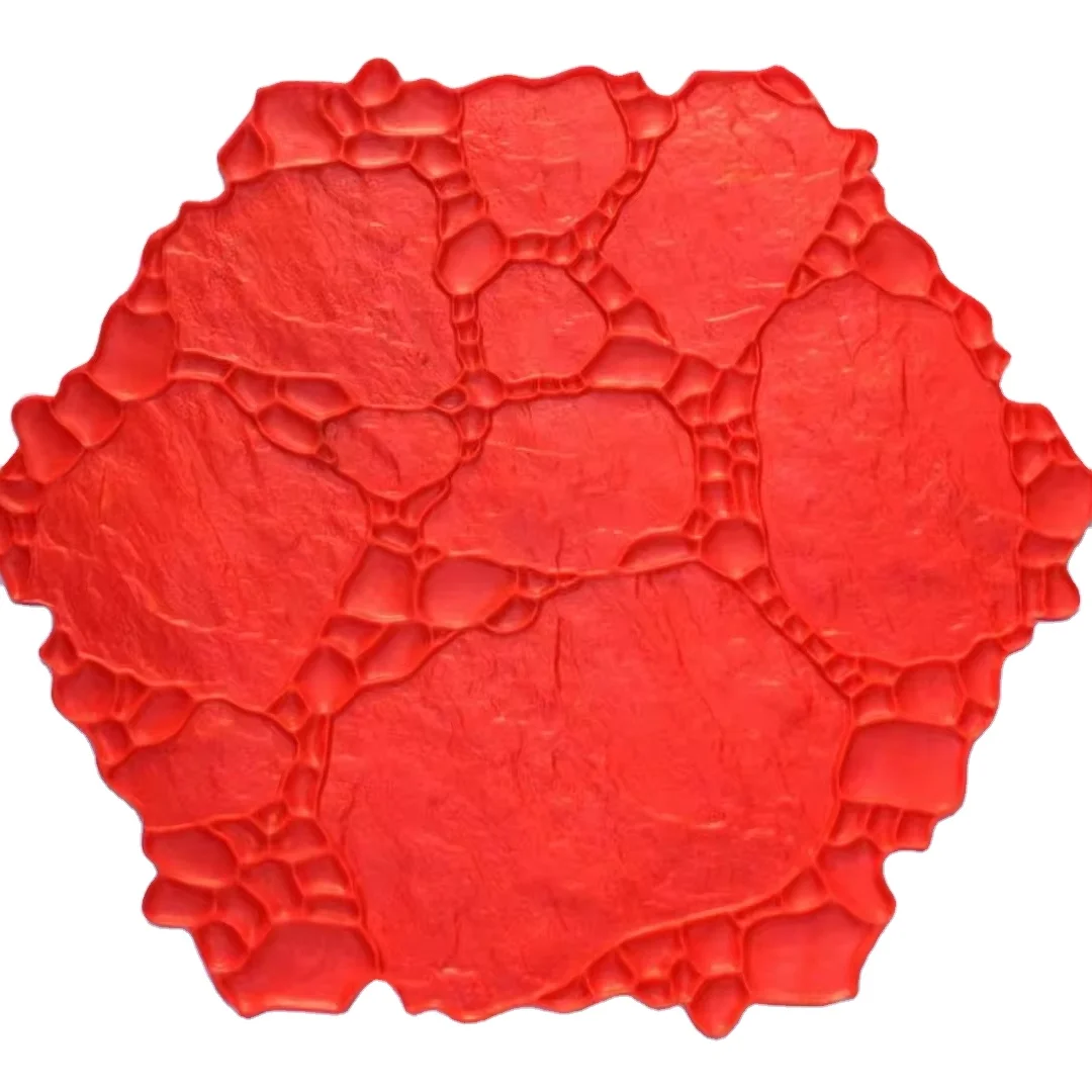 Garden Random Stone Concrete Stamped Mats Stamping Mold For Cement