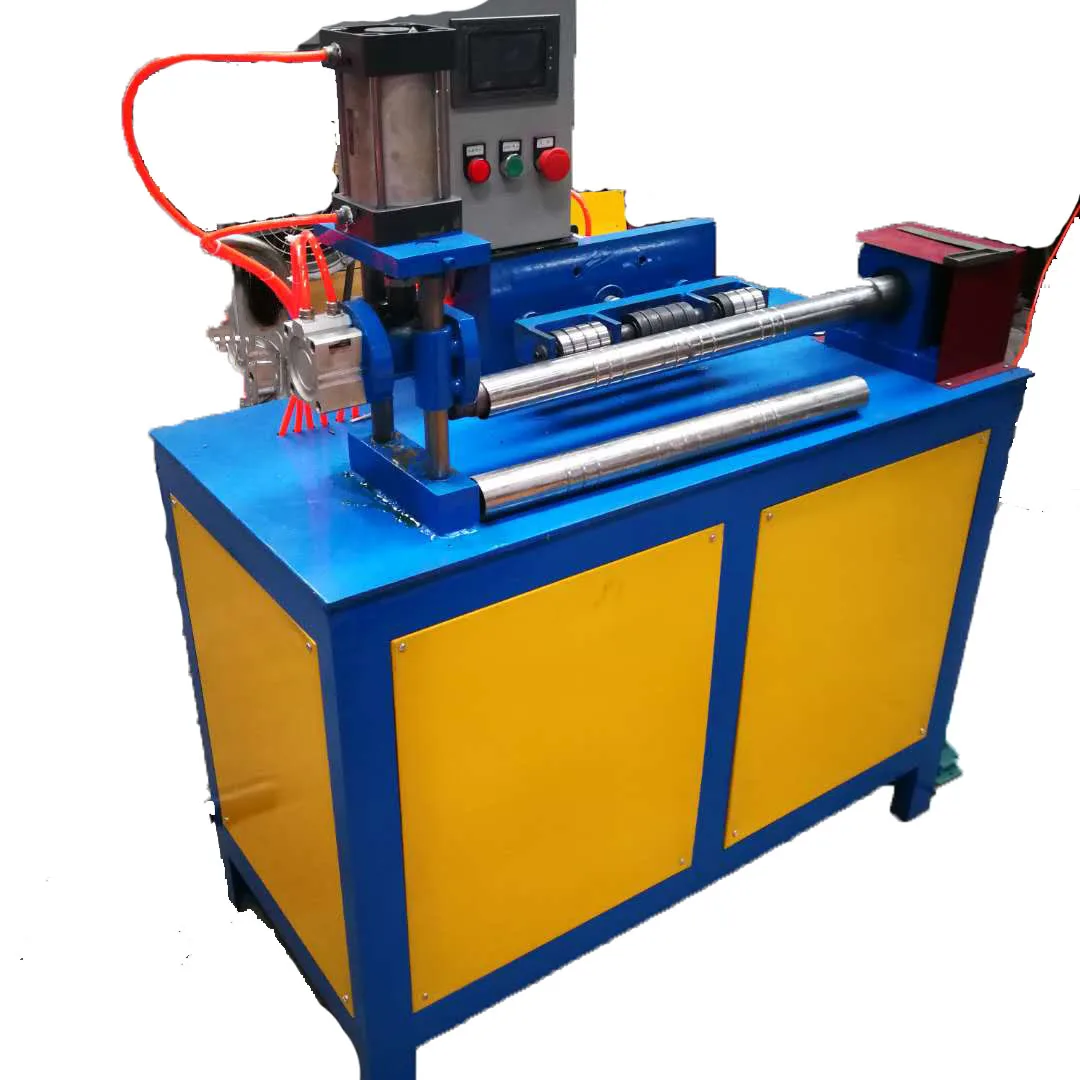 Stainless steel rollerRound tube embossing machineFully automatic pneumatic pneumatic press