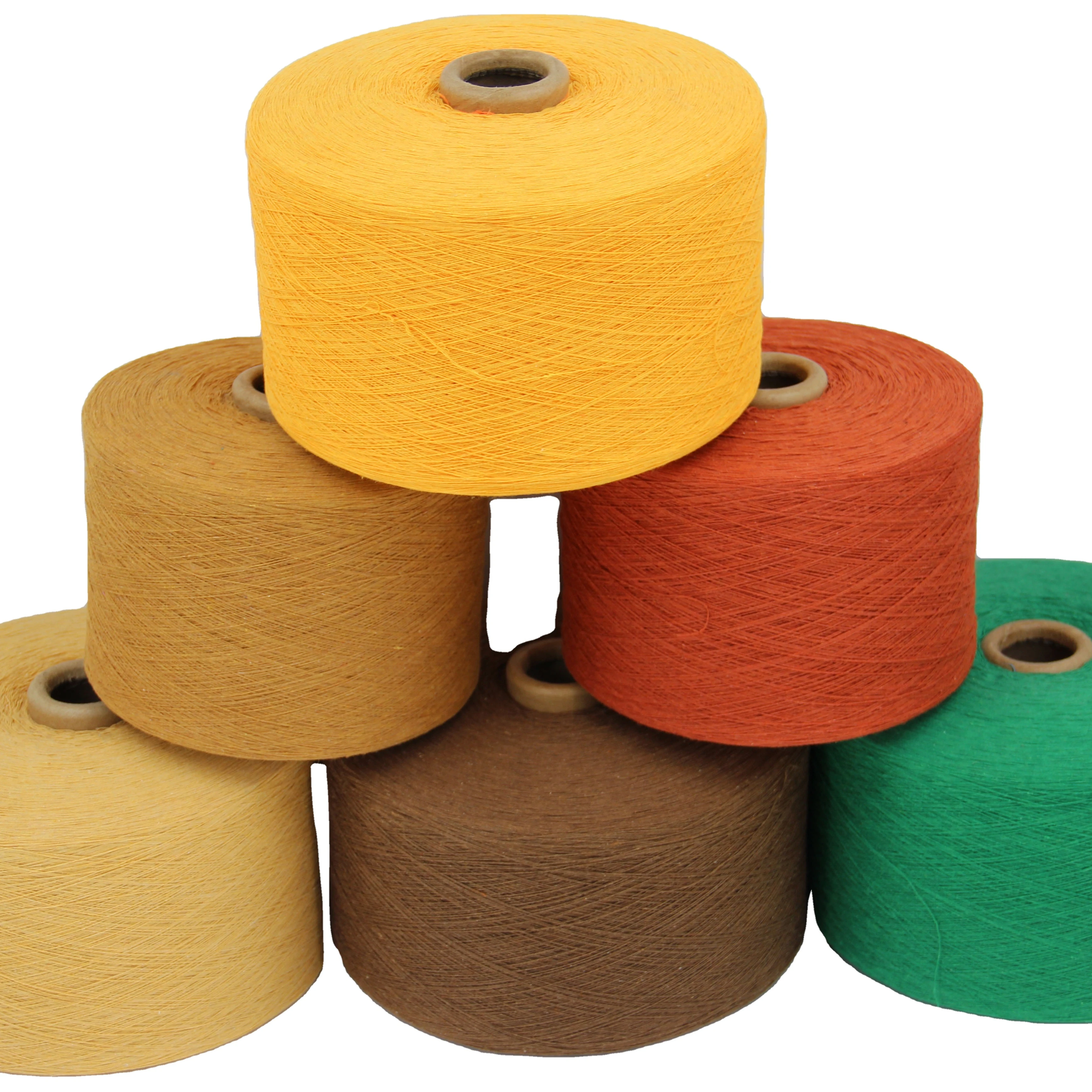 Origin from Vietnam factory 100% natural cotton Open end polyester / cotton carded oe tcd yarn From Ne 10 to Ne 21