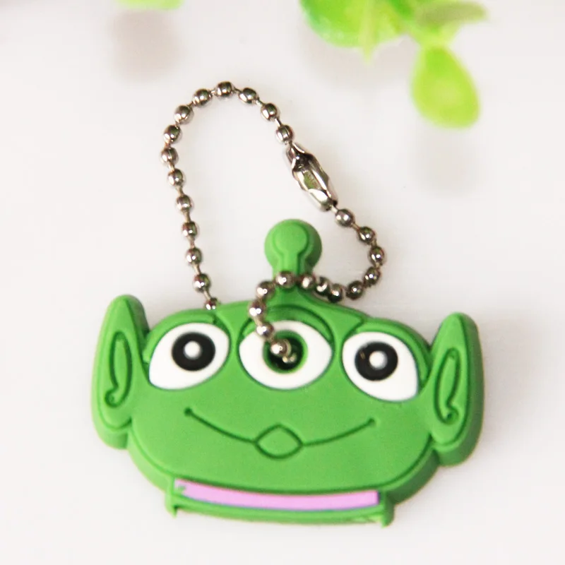 2021 Car Styling High quality Kawaii Cartoon Animal Silicone Key Caps Covers Silicone Keys Keychain Case Shell