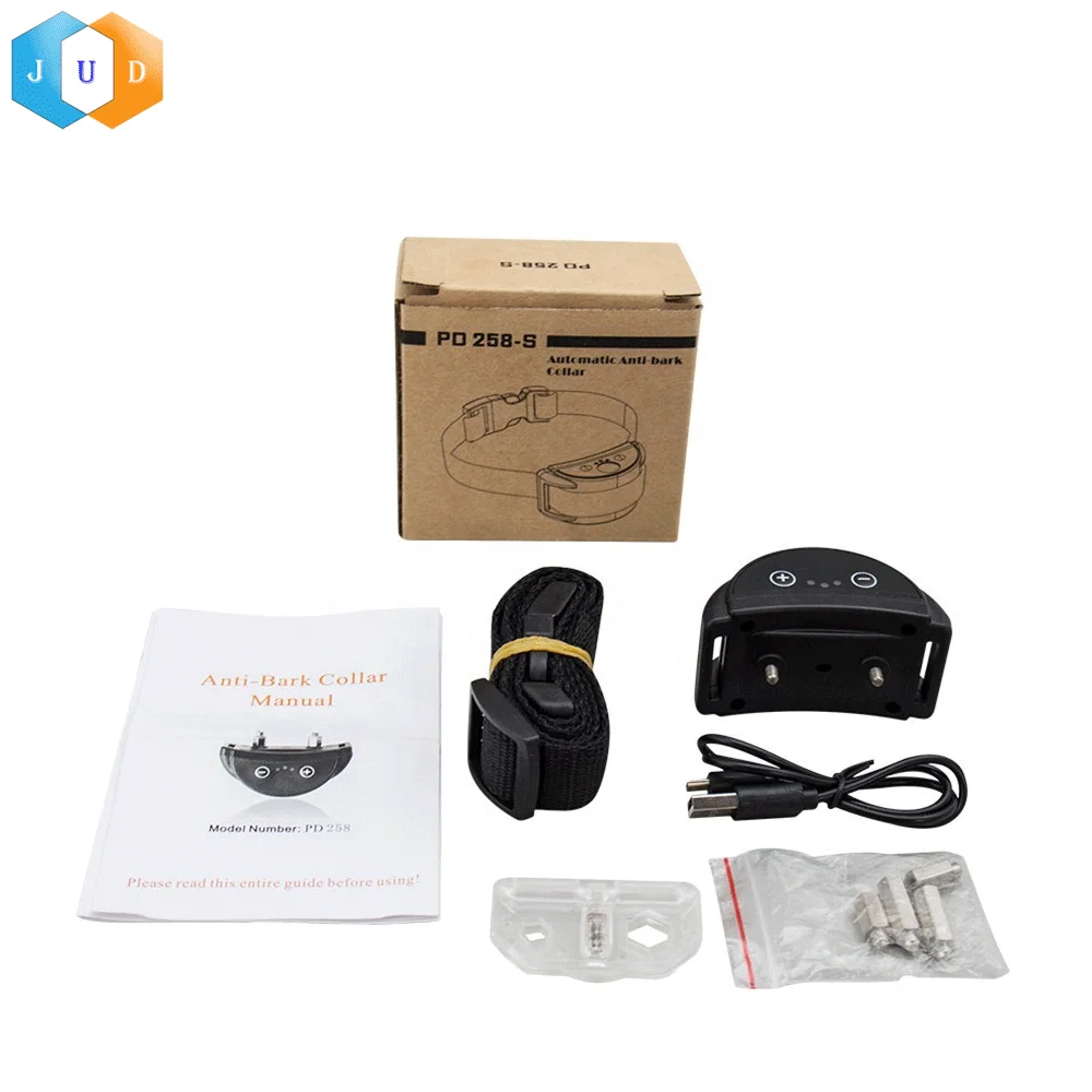 2021 Rechargeable Anti Dog Bark Collar, Custom Dog No Bark Collar With Vibrate, Waterproof Dog Training Shock Anti Bark Collar