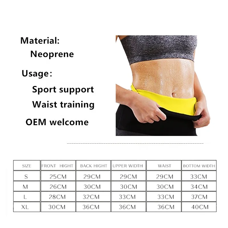 Neoprene Hot Slimming Waist Belts Women Bodysuits Waist Training New Design Neoprene Belt