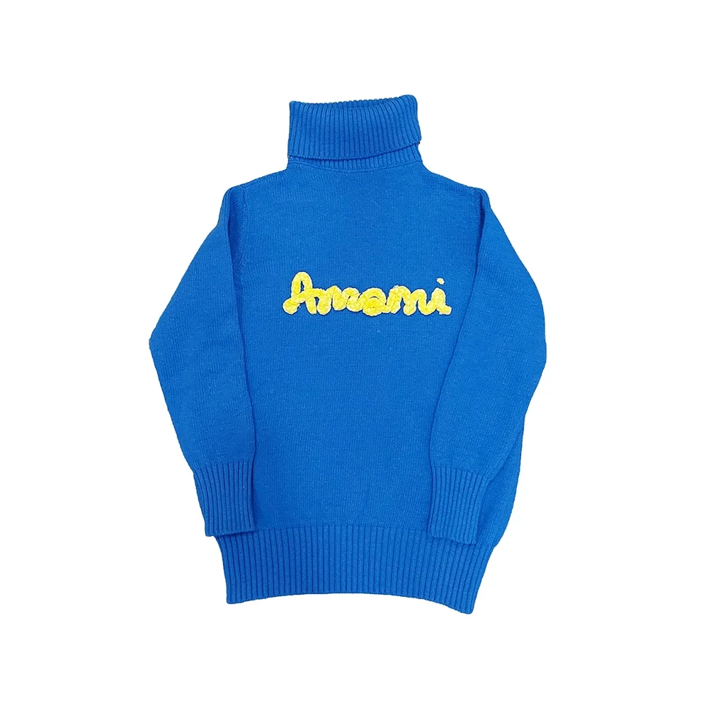 Top Quality Design for Women Made in Italy Casual Knitted Comfortable Fall Winter Sweatshirt With Customizable Word