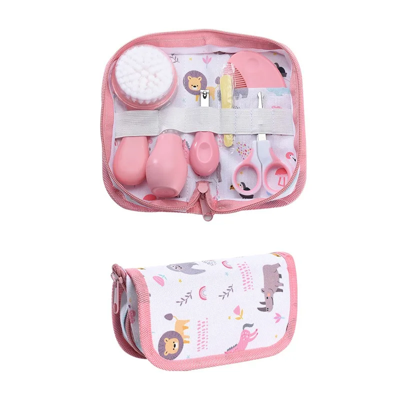 2024 Latest New Born Baby Accessories 6pcs Infant Grooming Kits Portable Soft Healthcare Daily Care Items Home Travel Plastic