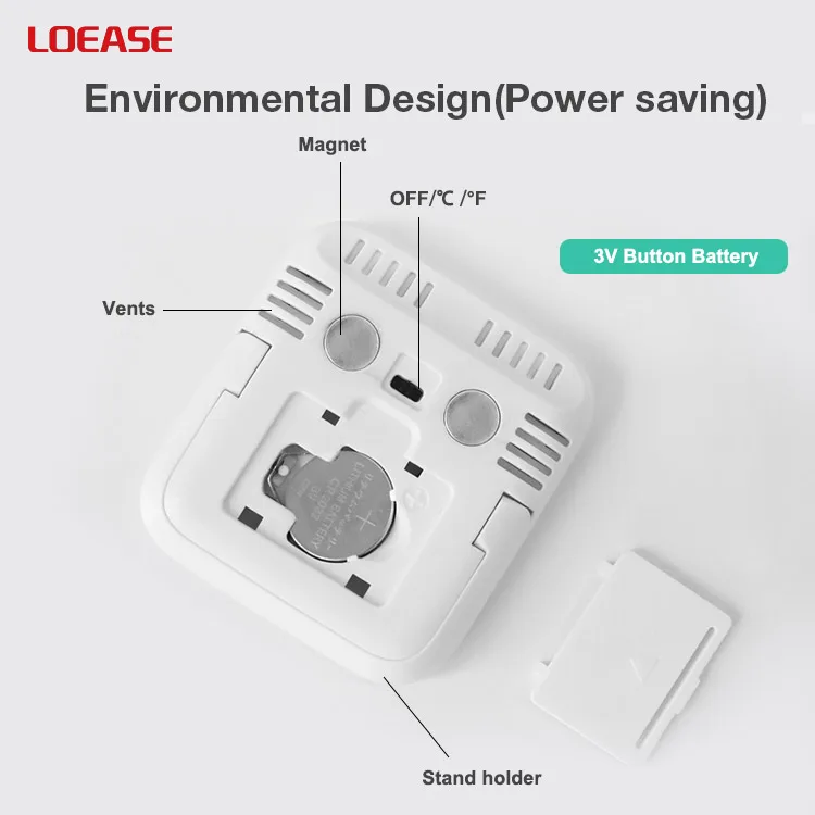 ABS Mini Indoor Outdoor Temperature Hygrometer Monitor Humidity Sensor