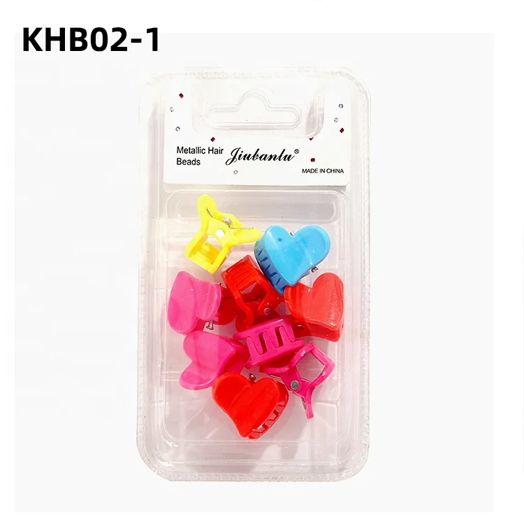 Lovely Heart Flower Butterfly Plastic Mini Hair Claw Clips For Little Girls Kid Hair Accessories