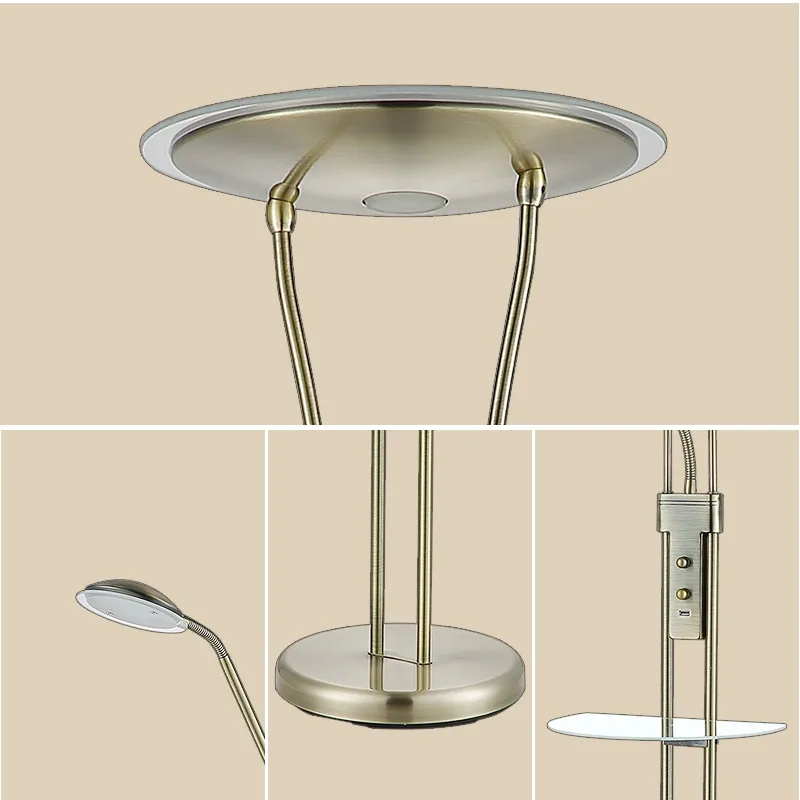 Modern Simple Floor Lamp for Tea Table LED Creative Shelf Iron Art Floor Lamps Living Room Sofa Bedroom Stand Light