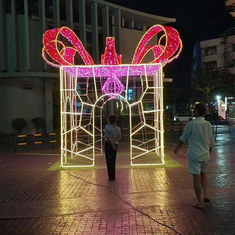 Customized Outdoor Waterproof Large Christmas Led Light Ball Luxury Commercial Street 3D Decoration