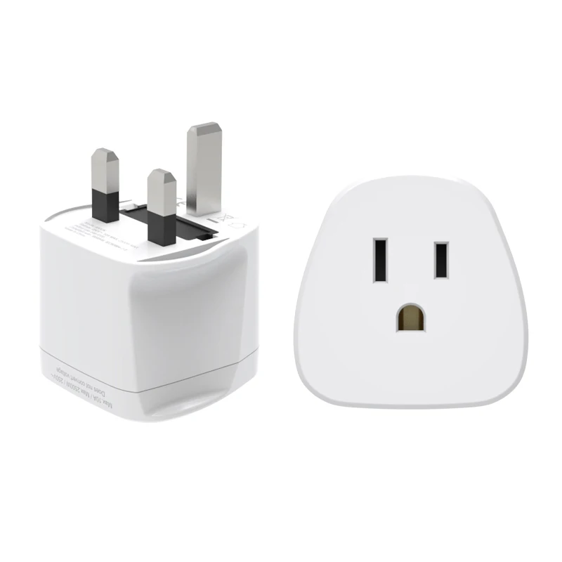 US to UK Plug Adapter ,America to United Kingdom Plug Converter , Convert Type B Plugs to Type G