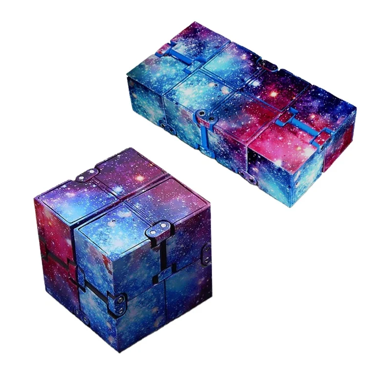 2023 New Toys Fidget Sensory Rubic Magic Toy 3D Black Glow Cubes Educational Portable Office Kids Cube