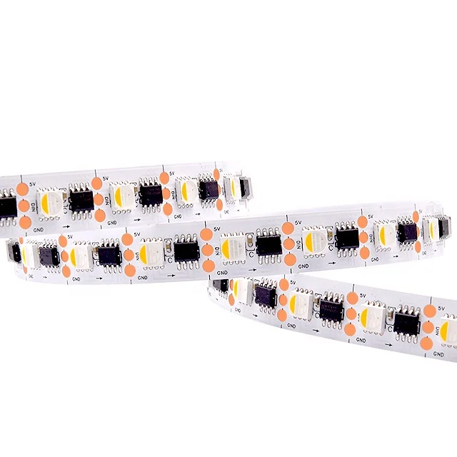 High brightness waterproof  indoor outdoor decoration stage usage LED 60 pixel strip 8 bits dimming SPI 5V 12V 24V UCS2904 RGBW