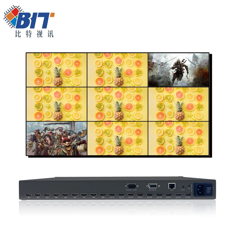  Поддержка 4k x 2k 8x8 HDMI матрица UHD 9 дисплеев 9x9 матричный коммутатор