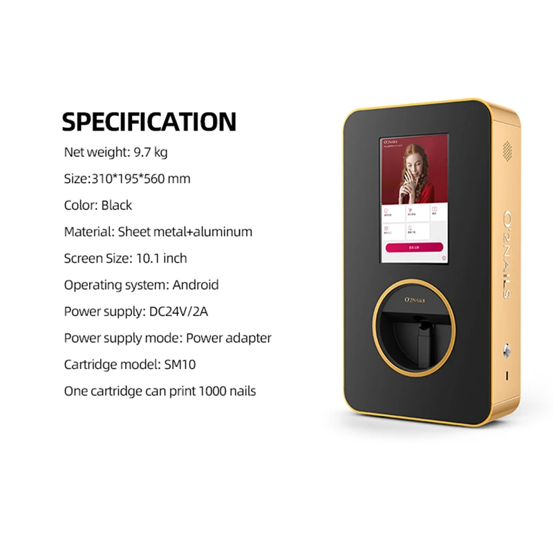 Nail Printer Finger Diy Print Art Wifi Automatic 3d Art Designs for Salon Use Digital Photo Nail Printer with Computer