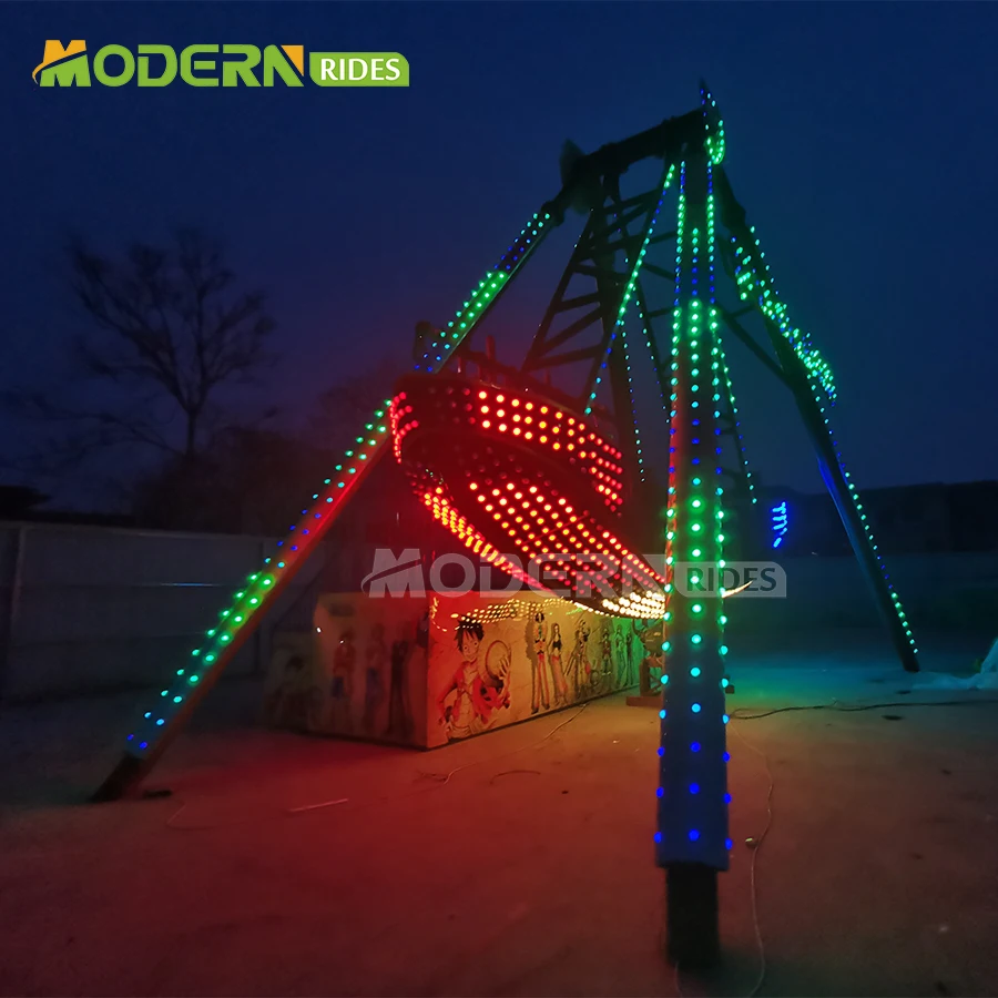 cheap attractive 32 seats  colorful fashion thrill amusement park rides equipment pirate ship ride for sale