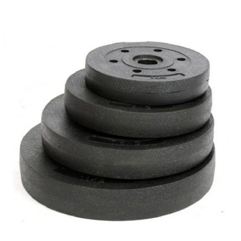 Factory Price Cheap Adjustable  Plastic Coated Cement Barbell Weight Plates