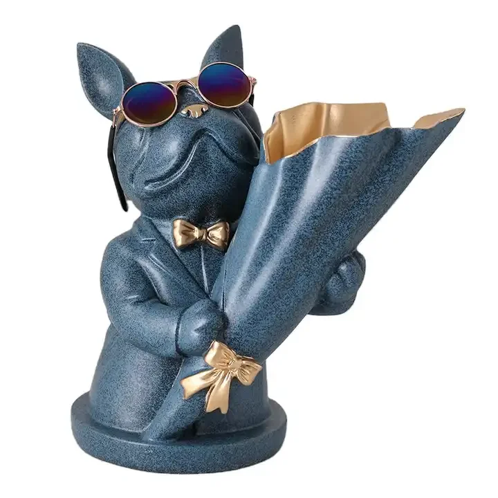 Flower Arrangement For Dogs And Dogs Interior Living Room Elephant Resin Decoration Home Living Room Tv Cabinet Decoration