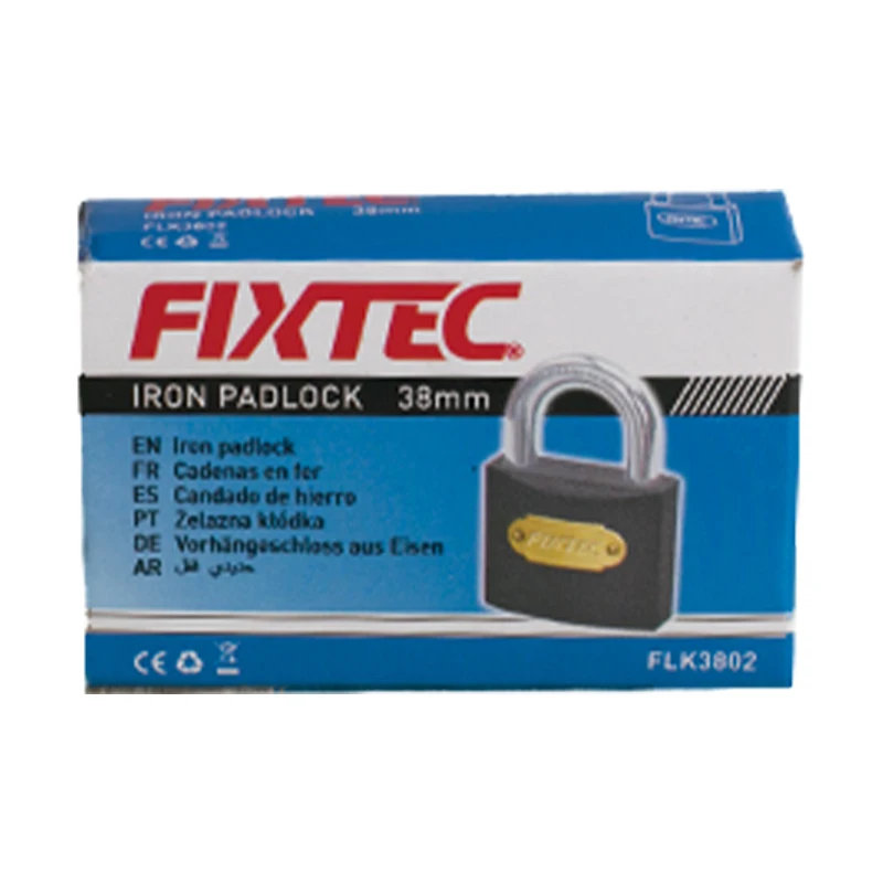 FIXTEC Wholesale Supplier Pad Lock 32mm/38mm/50mm/63mm Mini Thin Type Grey Iron Padlock