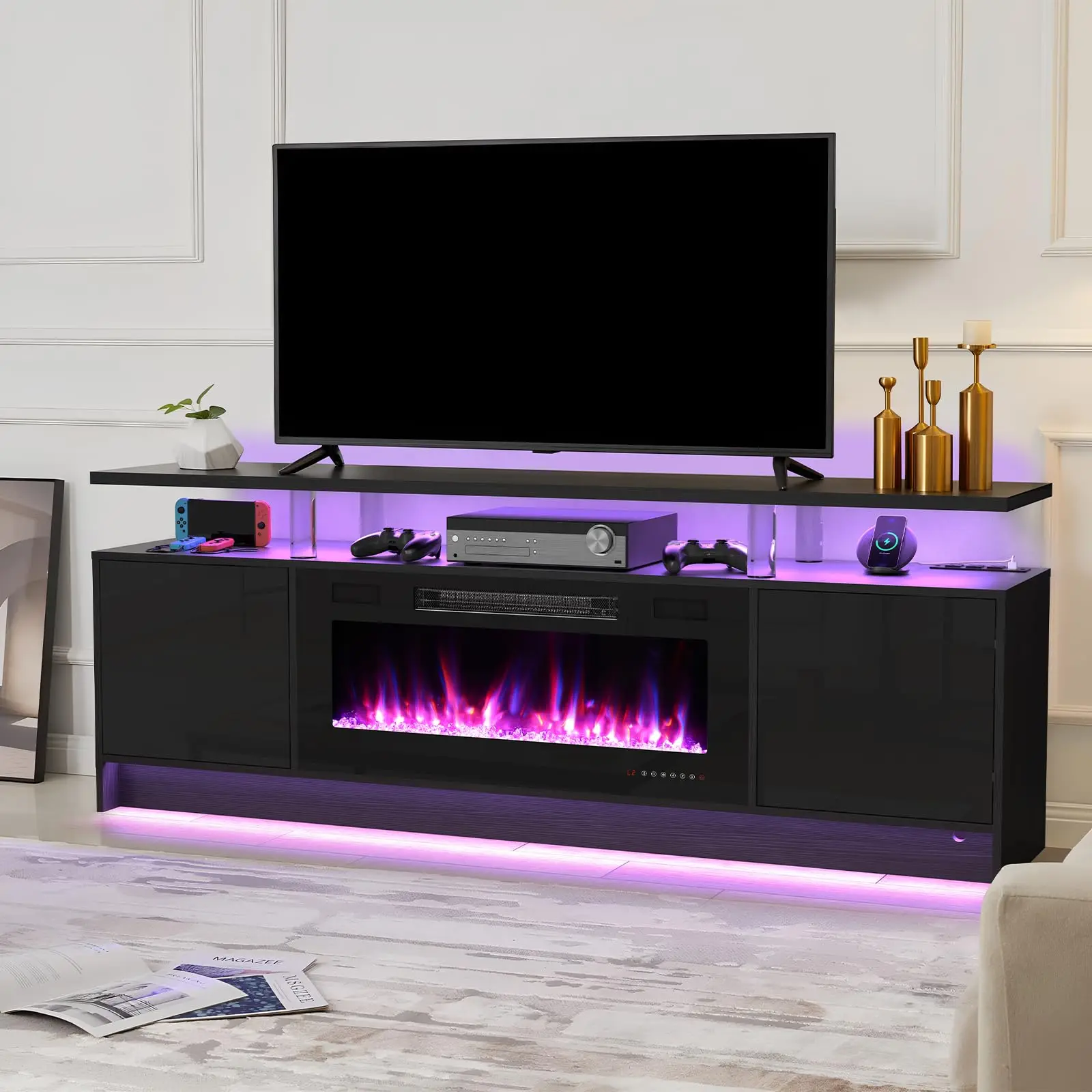 tv stand modern luxury with fireplace meuble de salon electric fireplace tv floor stands designs wood for your living room