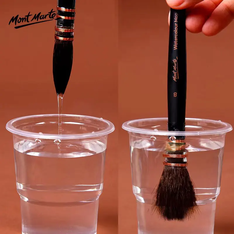 Keep Smiling Calligraphy China Calligraphy Paint Brushes Wood Handle Brush for Writing