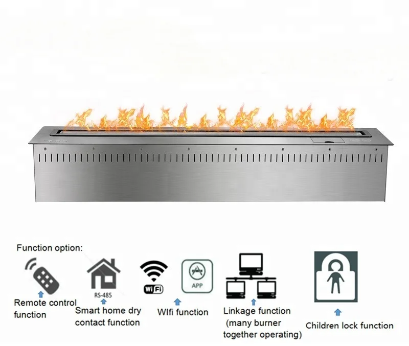 HY Modern 3d Electric Led Fire Flame Steam  Fireplace Heater Water vapor Fireplace