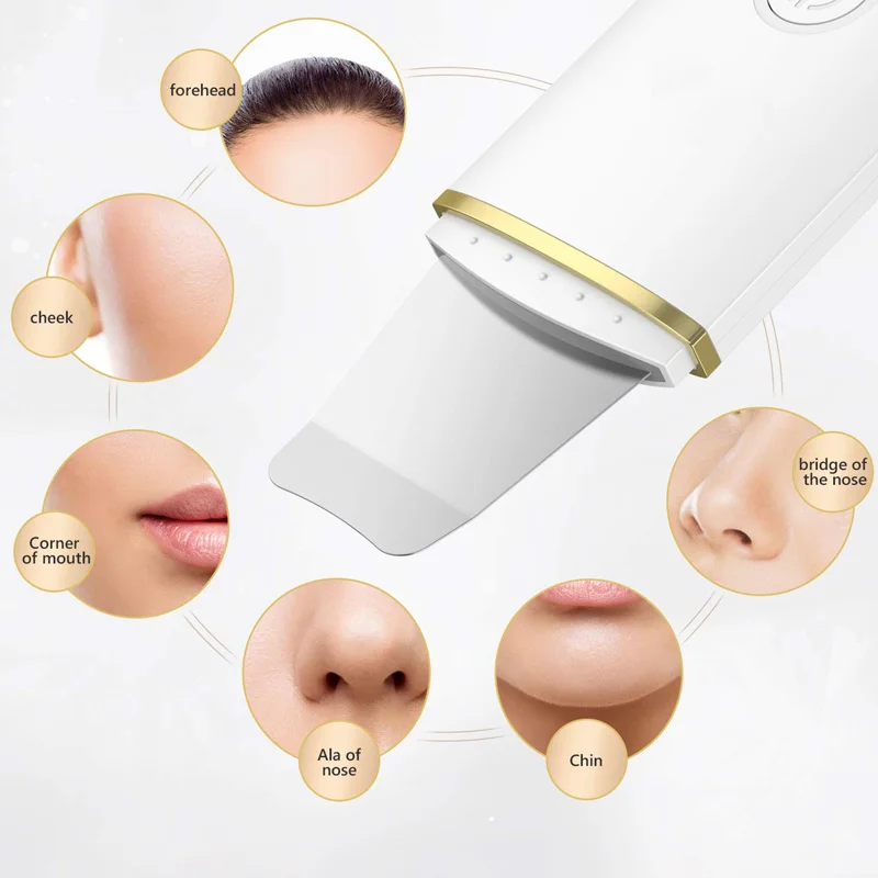 Pore Cleanser Skin Spatula USB Charger Professional Spatula Peeling Facial Lifting Tool Facial Skin Scrubber