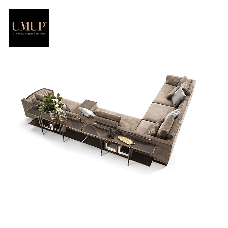 Modern design L shape sectional leather sofa set living room furniture leather sofa for sale