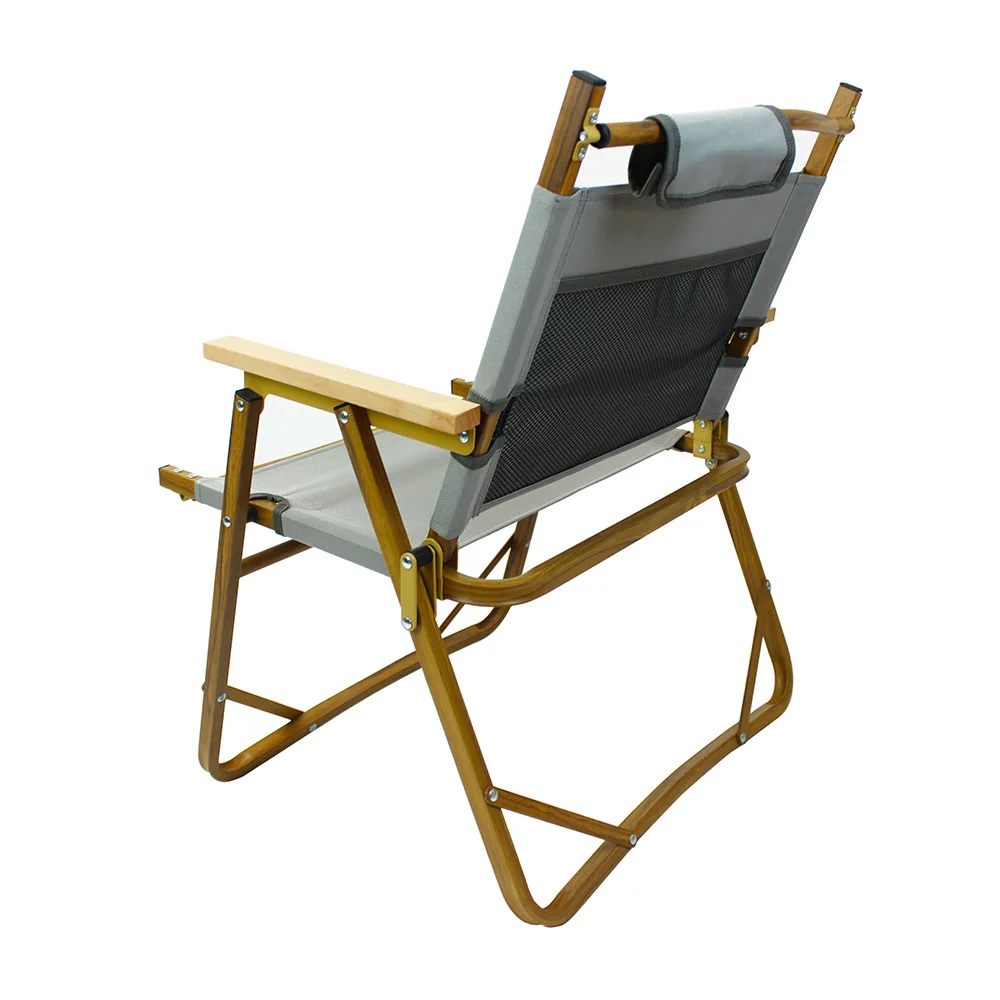 600D Oxford Outdoor Aluminum Frame Bench Handle Foldable Beach Camping Fishing Chair