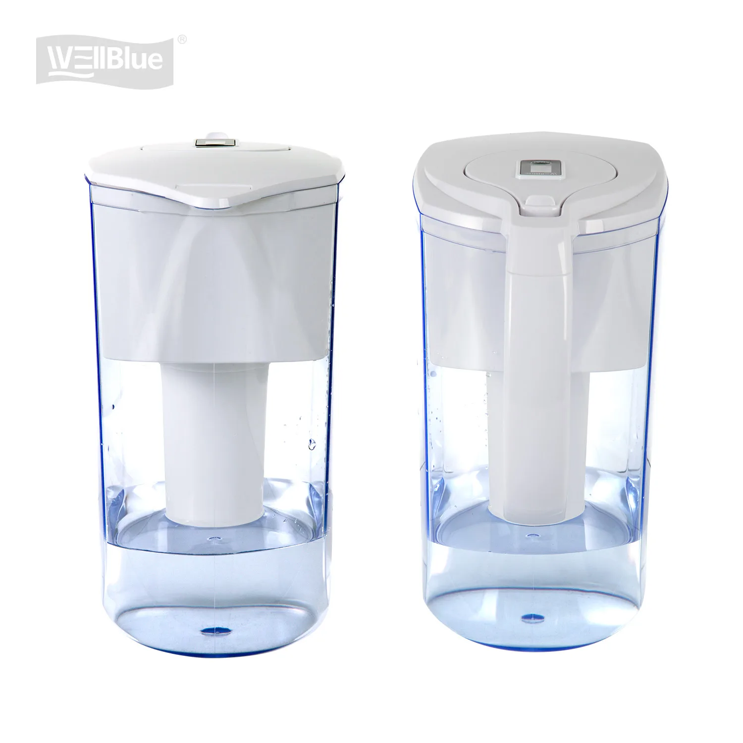 Wellblue 3.8L Certificate BPA Free Alkaline 7stage water filter purifier mineral water pitcher