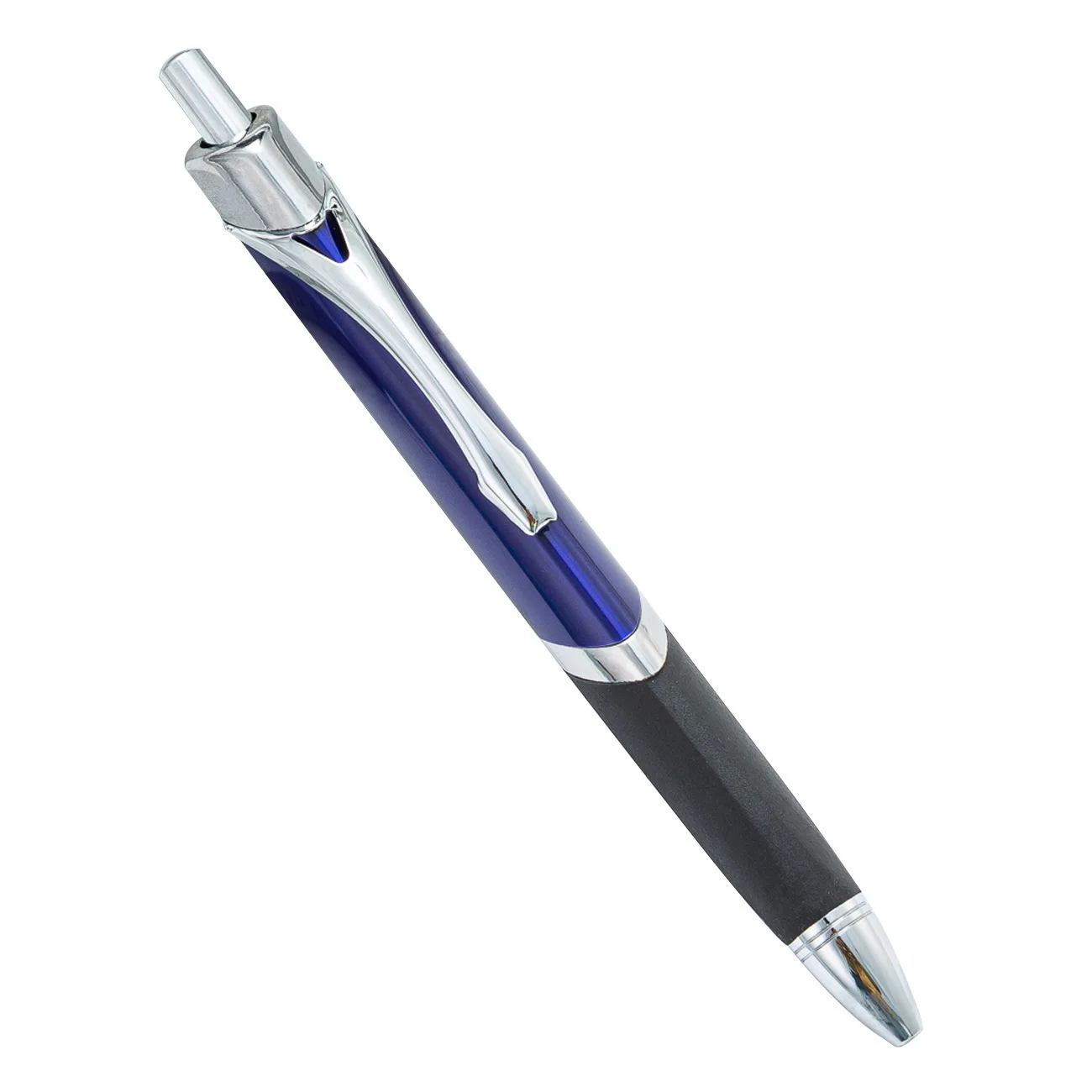 Personalized Rubber Grip Metal Promotion Customized Triangle Ball Point Pen With Logos