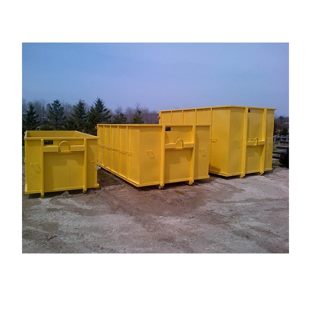 Recycling Crane Bin Stackable Steel Garbage Bin Skip Trailer Skip Bins