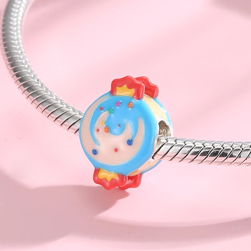 High Quality 925 Silver Delicious Food Dress Animals Pumpkin Yellow Duck Beads Charms for Jewelry Making Fit Original Bracelet