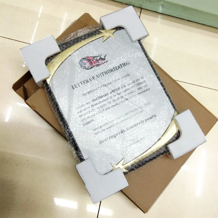 Customizable designed  21*27cm sports awards plaque